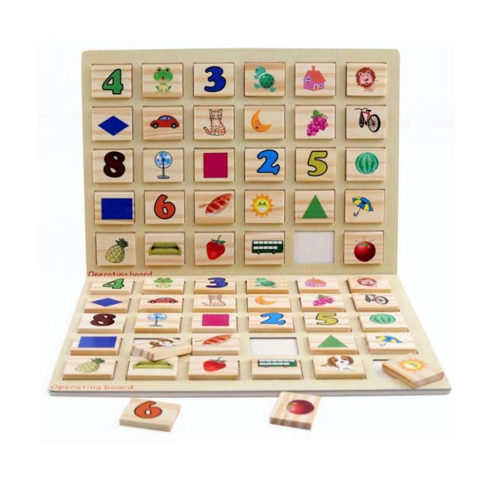 Juego Tradicional Memorice De Madera Para Niños De +3 image number 0.0
