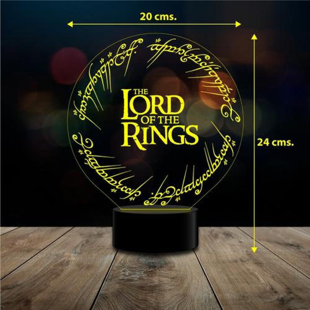 Lampara 3d Lord Of The Ring El Se&ntilde;or De Los Anillos Control image number 2.0