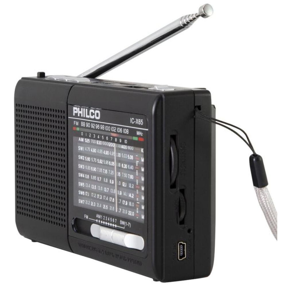 Radio Multibanda Con Usb Micro Sd Recargable Icx65 image number 1.0
