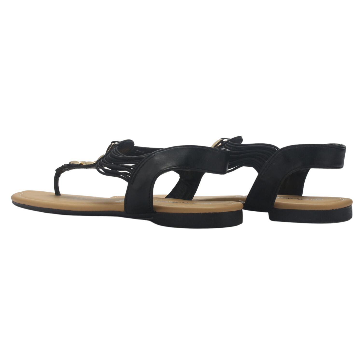 Sandalia Chalada Mujer Call-2 Negro Plano image number 5.0