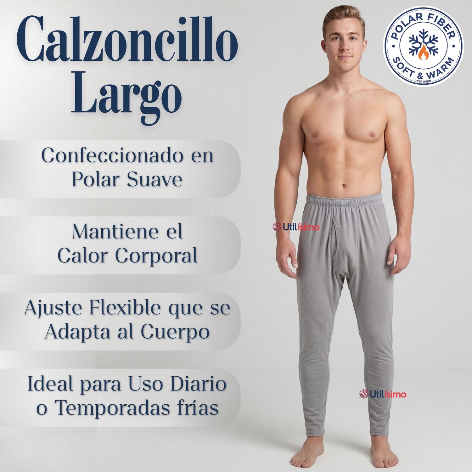 Calzoncillo Largo Polar Calza Hombre Invierno Primera Capa image number 2.0