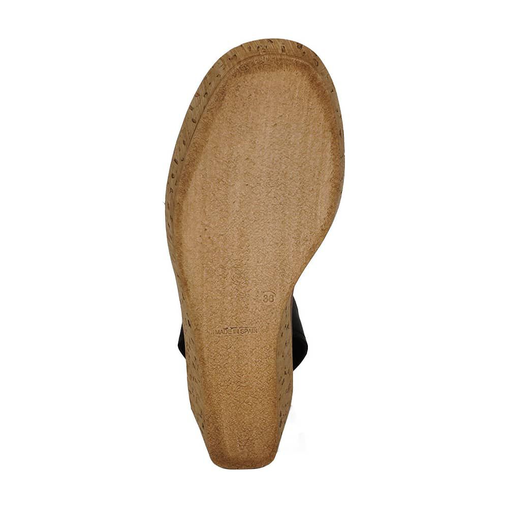 Sandalia Cuero Eliada Negro image number 5.0