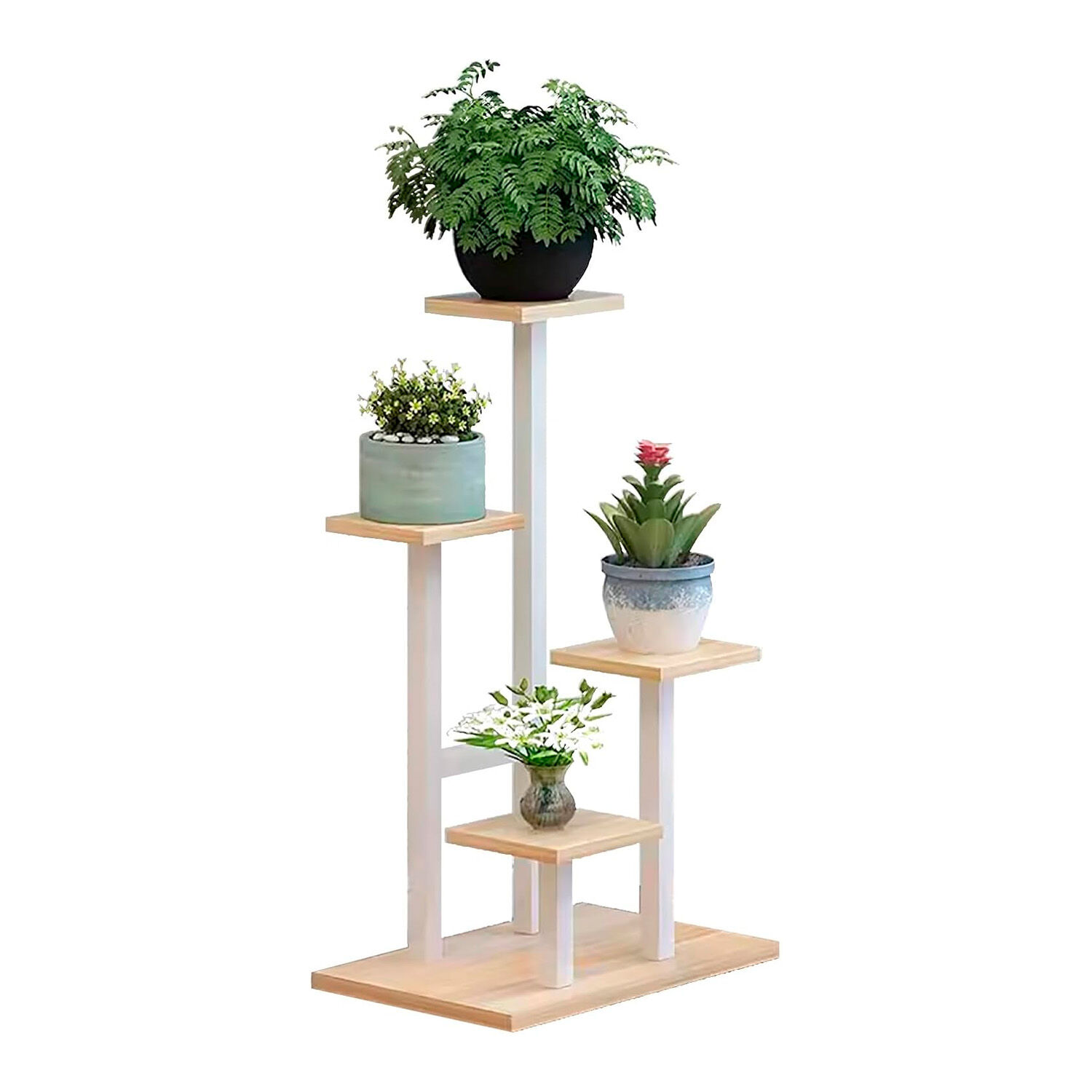 Estante Para Plantas De Madera Soporte Decorativo Multiuso image number 0.0
