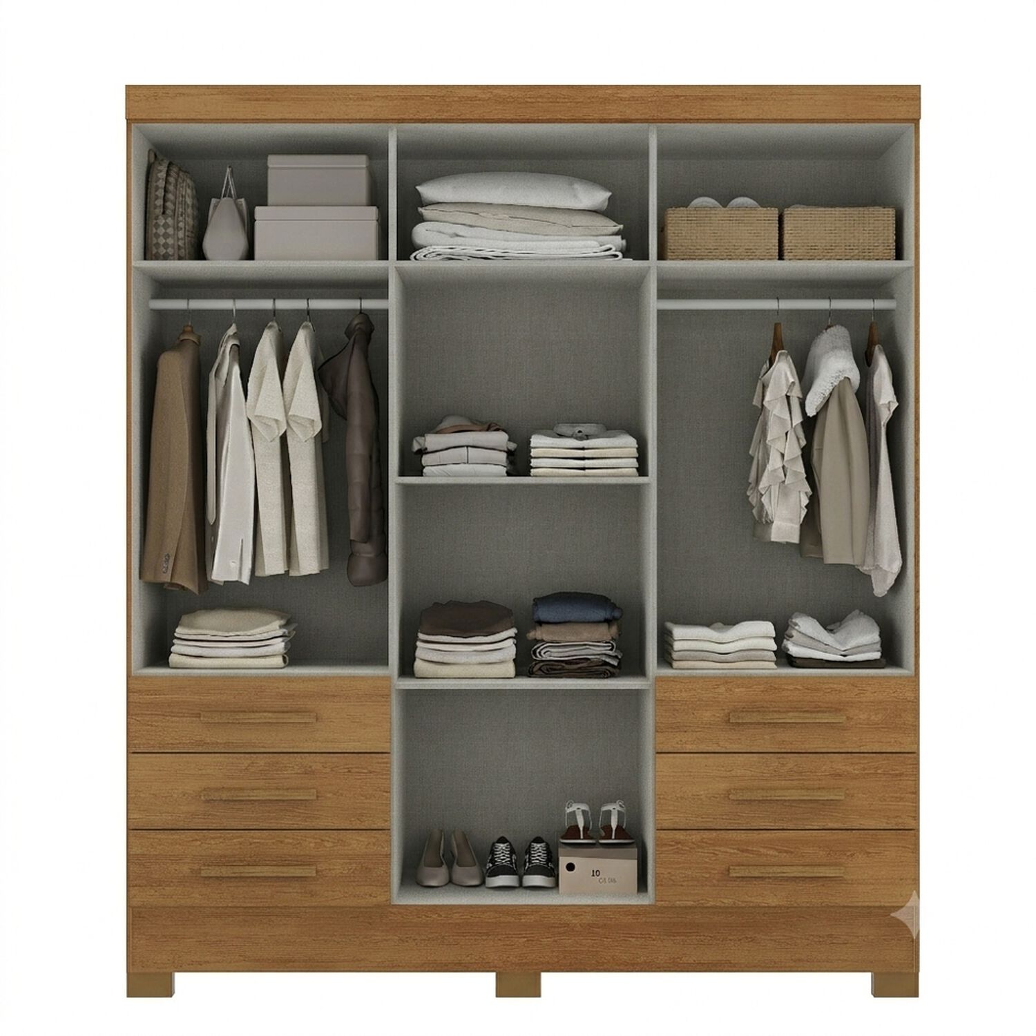 Cl&oacute;set Di Poretti Design Paris / 6 Puertas / 6 Cajones image number 1.0