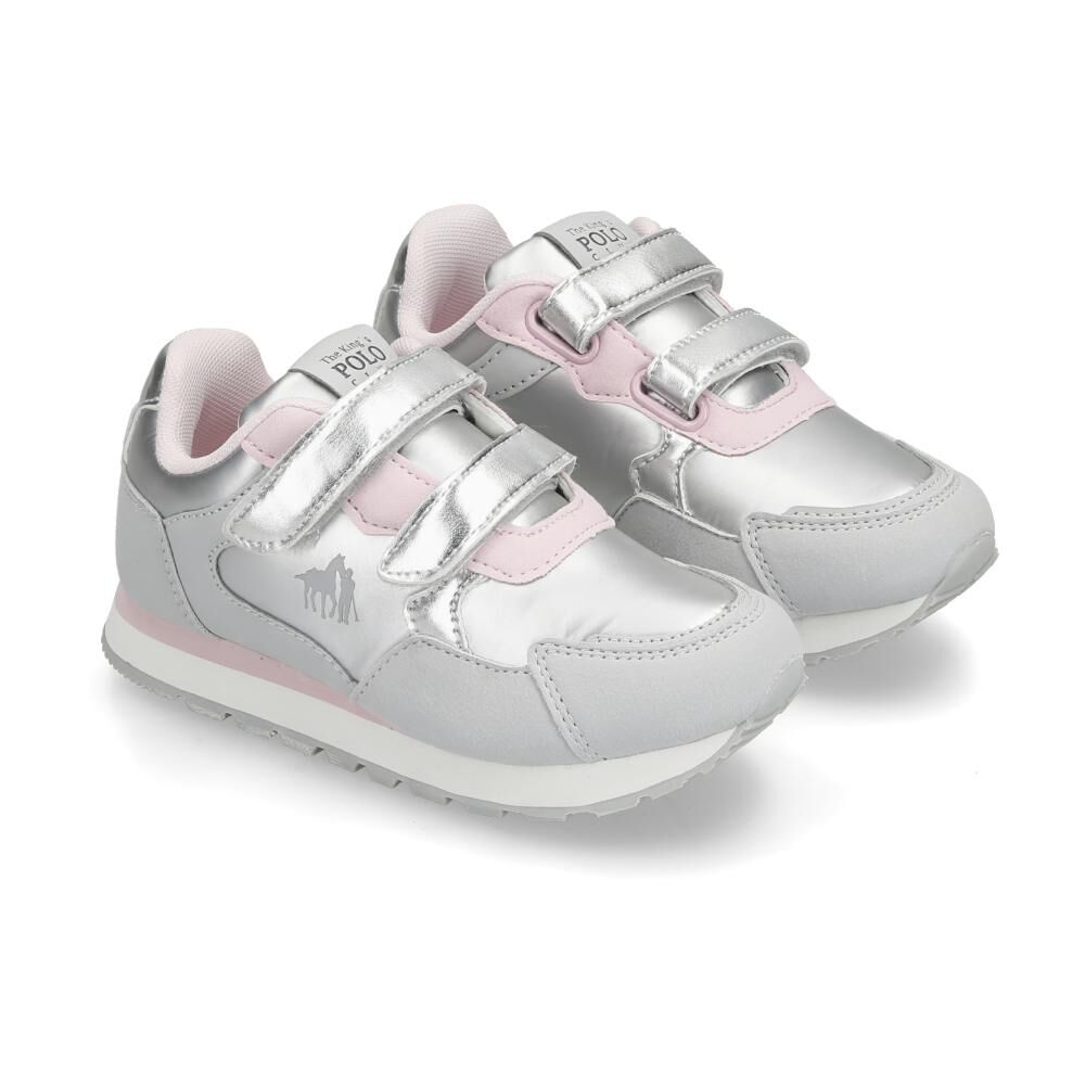 Zapatilla Infantil Niña The King's Polo Club Grey image number 1.0