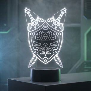 Lampara 3d Zelda Escudo