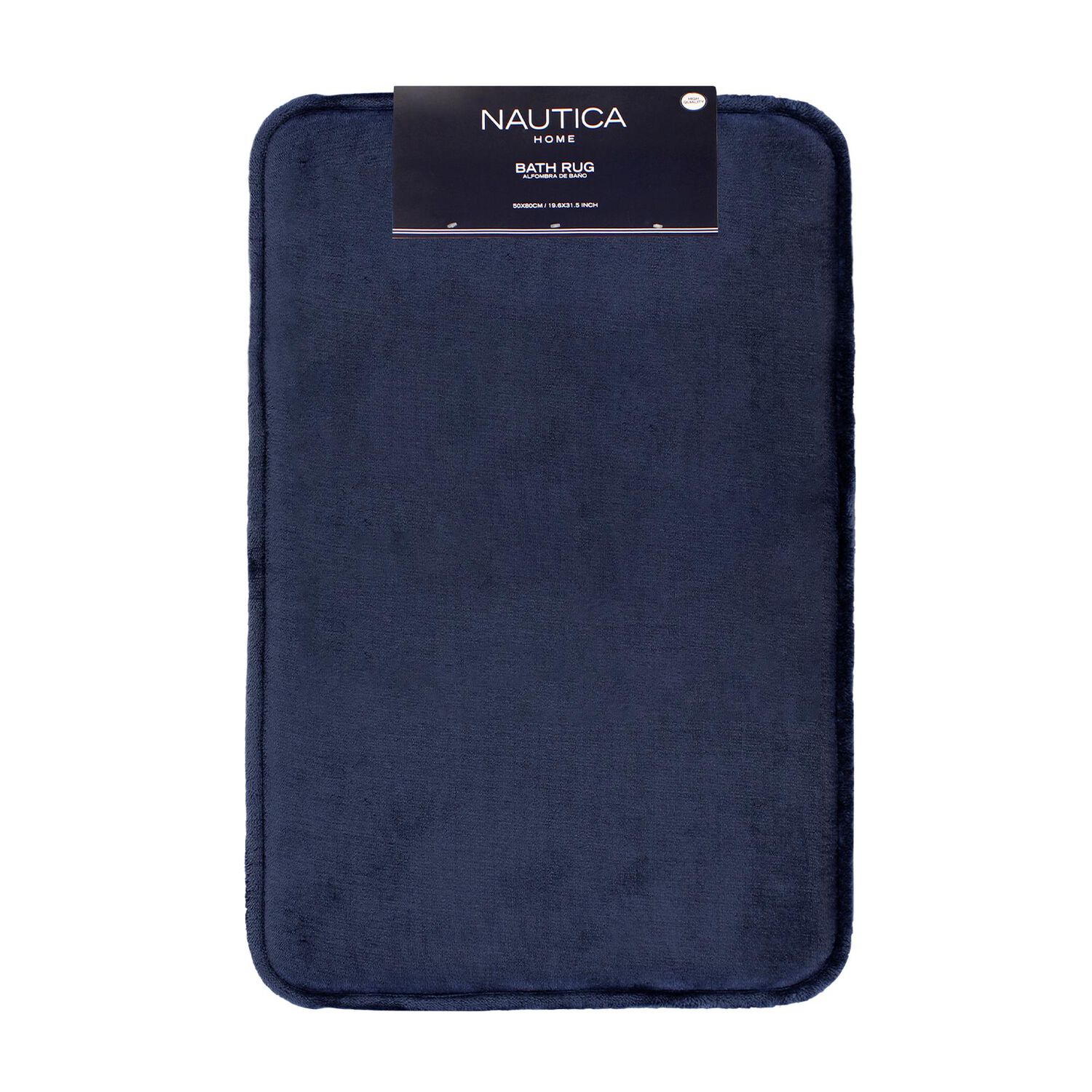Alfombra De Ba&ntilde;o Nautica Home Flannel 50x80cm Absorbente Azul Marino image number 5.0