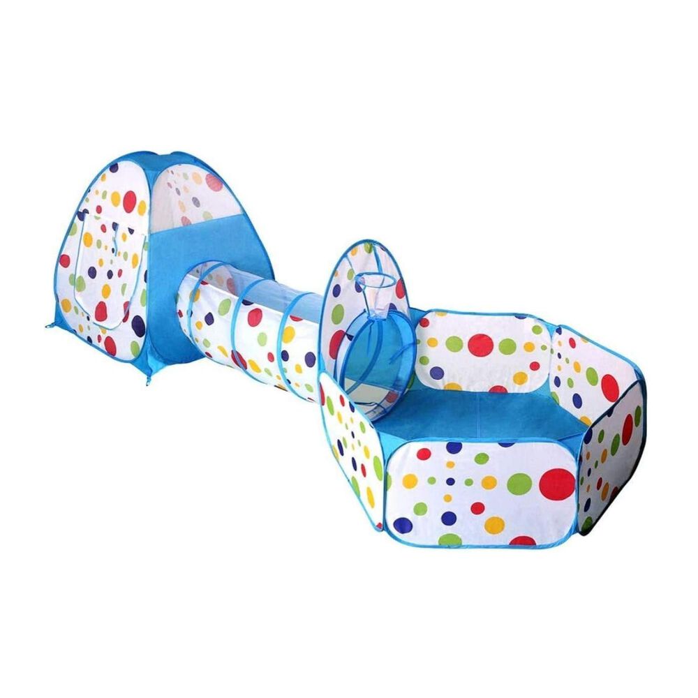Juguete Carpa 3 En 1 Tunel Piscina De Pelotas Infantil Azul image number 0.0