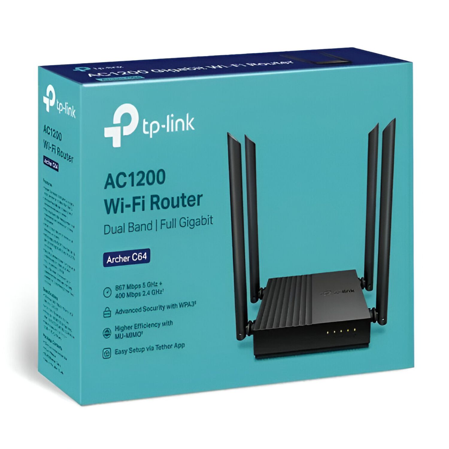 Router Tp-link Archer C64 Ac1200 Gigabit Dual Band Mu-mimo image number 7.0