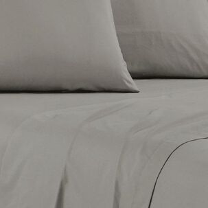 Sabana Andes Microfibra Lisa Gris King