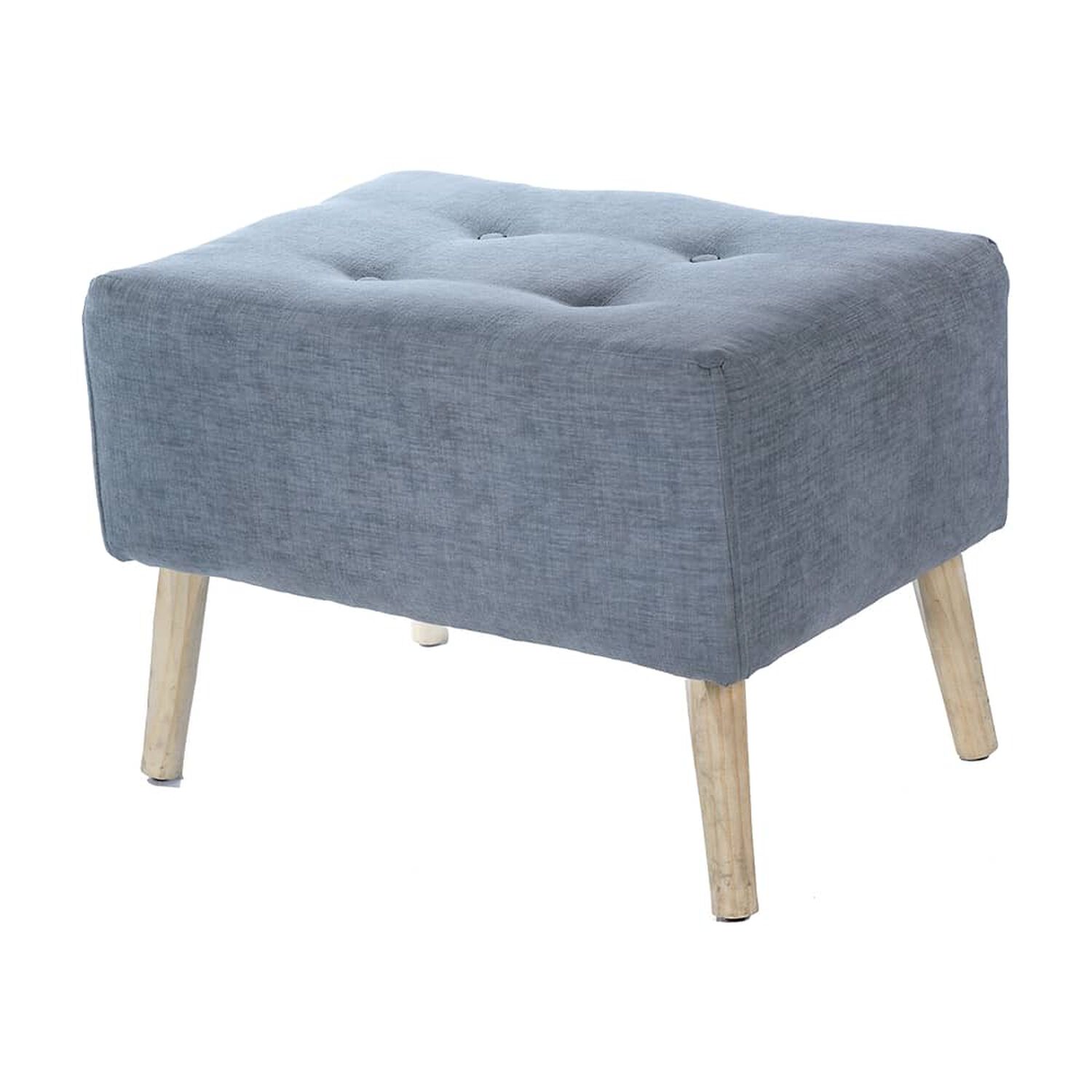 Pouf Petrum Gris Claro Altea 62x42x42 Cm image number 1.0