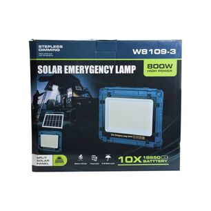 Foco Reflector Solar Recargable 800w Powerbank Camping Exterior Impermeable