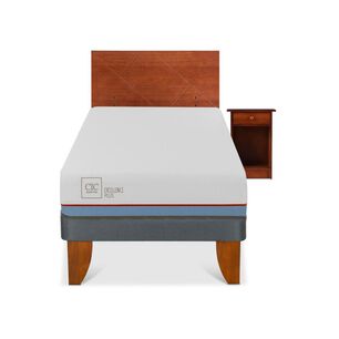 Cama Europea Cic Excellence Plus / 1 Plaza / Base Normal + Set De Maderas