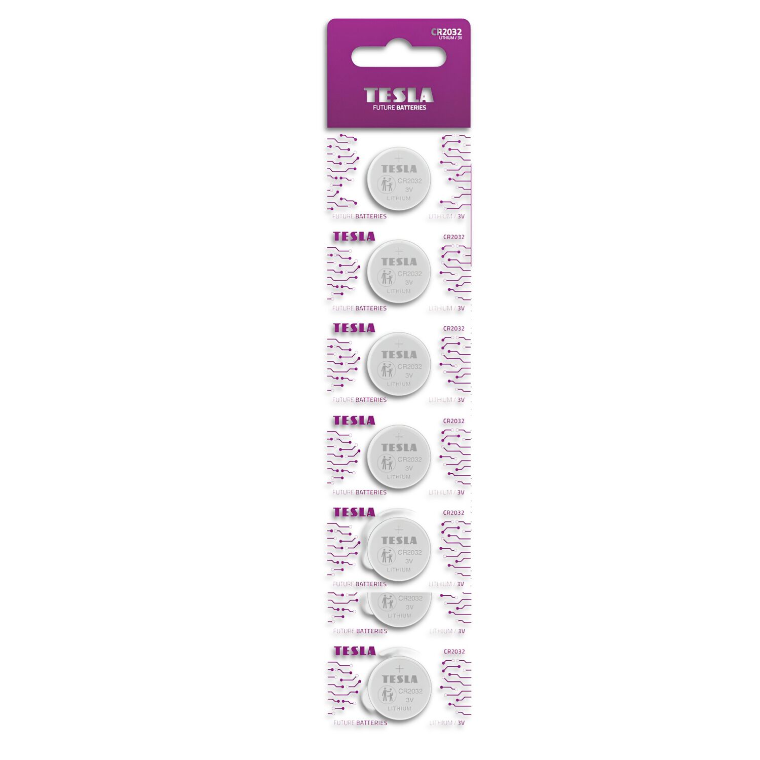 Pack De 5 Pilas Cr2032 Tesla 3v Long Lifetime image number 1.0