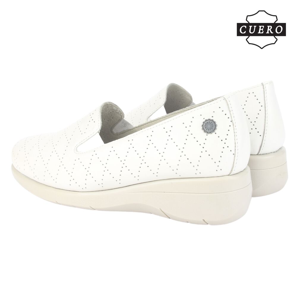 Mocasin De Cuero Chalada Mujer Cala-2 Beige Casual image number 6.0