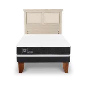 Cama Europea Cic Ortopedic / 1.5 Plazas / Base Normal + Respaldo