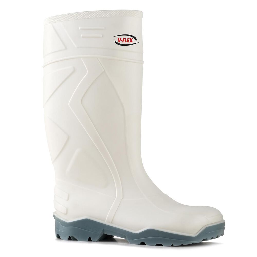 Bota Pvc 933 Punta Y Plantilla De Acero Blanca Para Lluvia image number 0.0