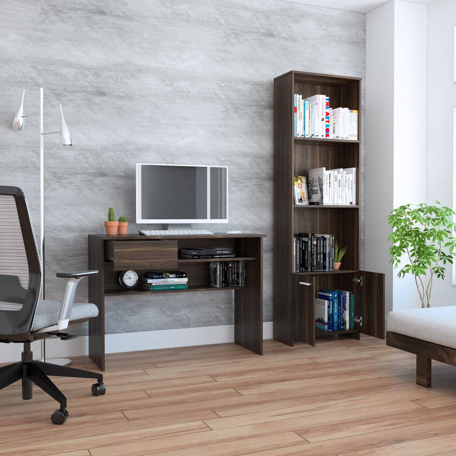 Combo Tuhome Office 5 / Biblioteca + Escritorio image number 2.0
