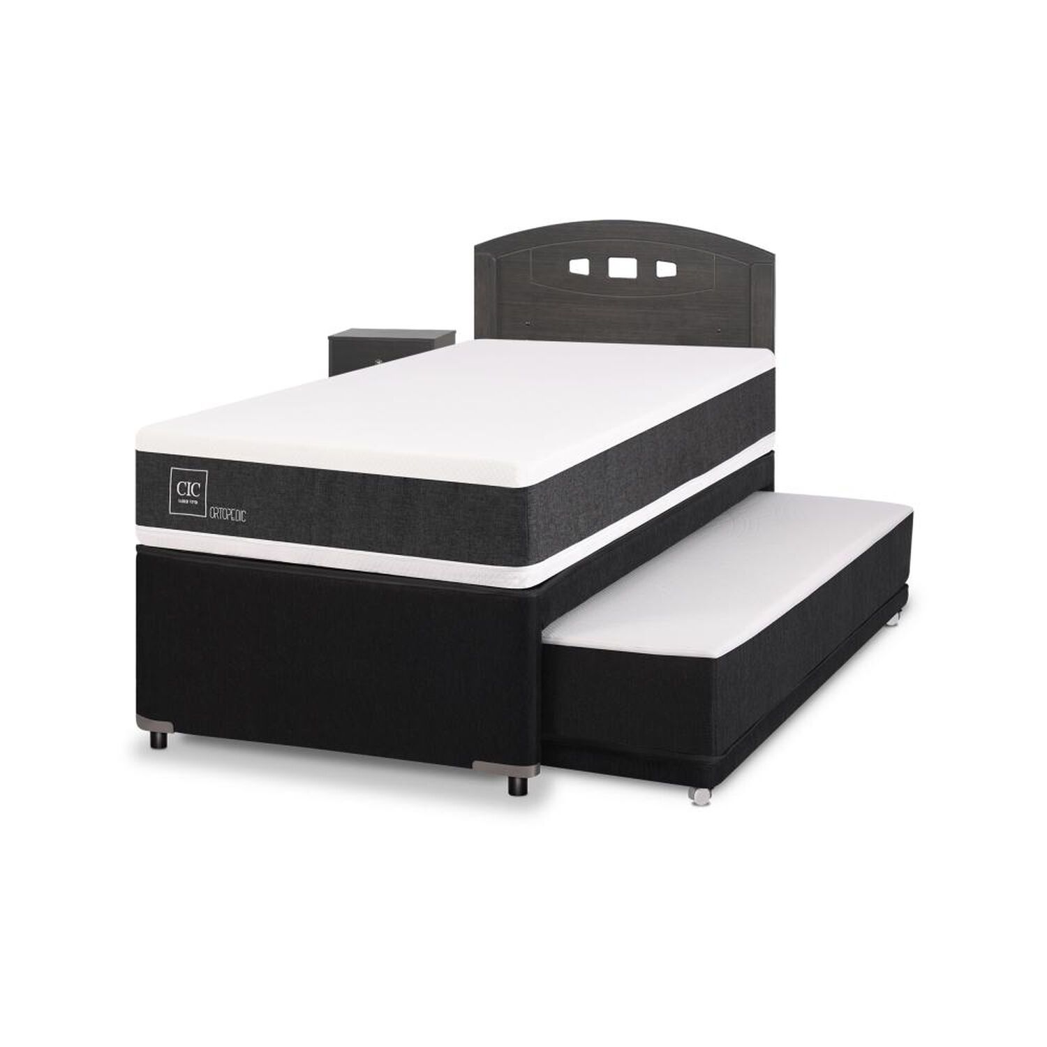 Cama Nido Cic Ortopedic / 1.5 Plazas / Base Normal + Set De Maderas image number 1.0