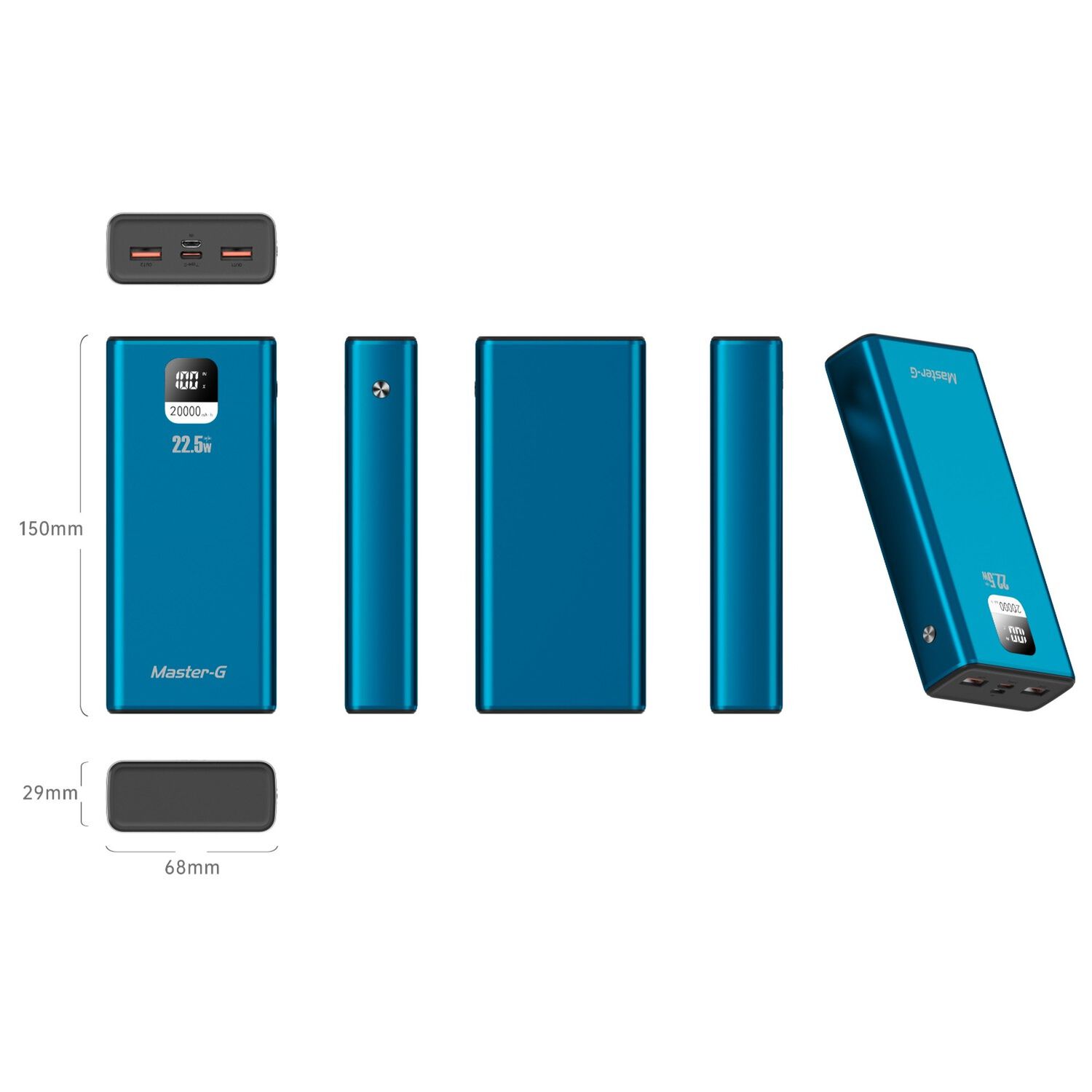 Bater&iacute;a Externa Power Bank 20000 Mah 22.5w Ucp20lpd image number 5.0