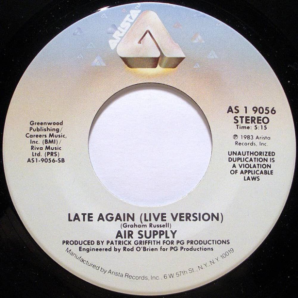 Air Supply - Making Love Out Of Nothing At All | 7" Single Vinilo Usado image number 3.0