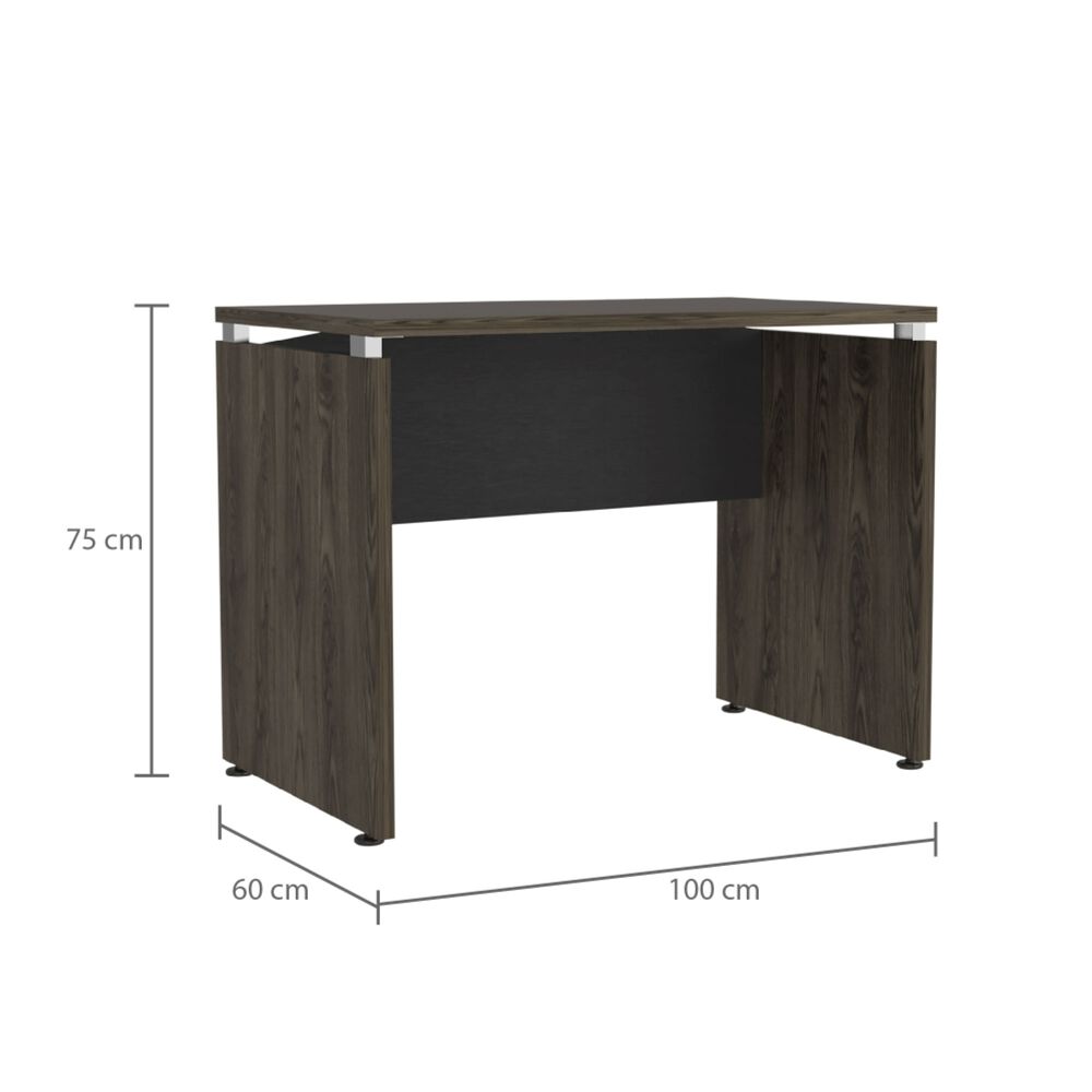 Escritorio 75x100x60 Cm Fm-007n Negro Y Caf&eacute; Oscuro image number 6.0