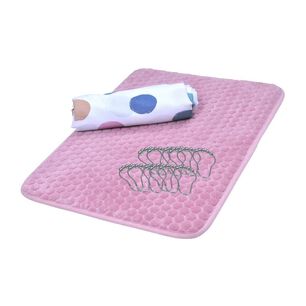 Set Cortina+piso Ba&ntilde;o 3 Pzas Nogal Casta&ntilde;o