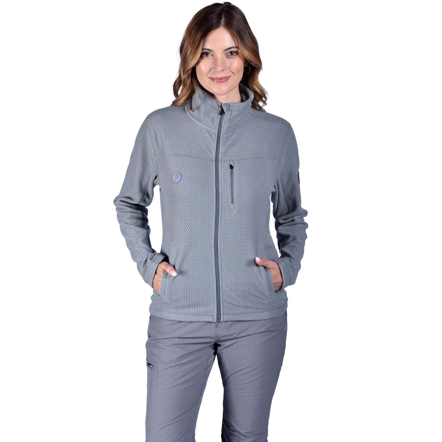 Polar Full Zipper Peak Performance Mujer Sildre Gris image number 1.0