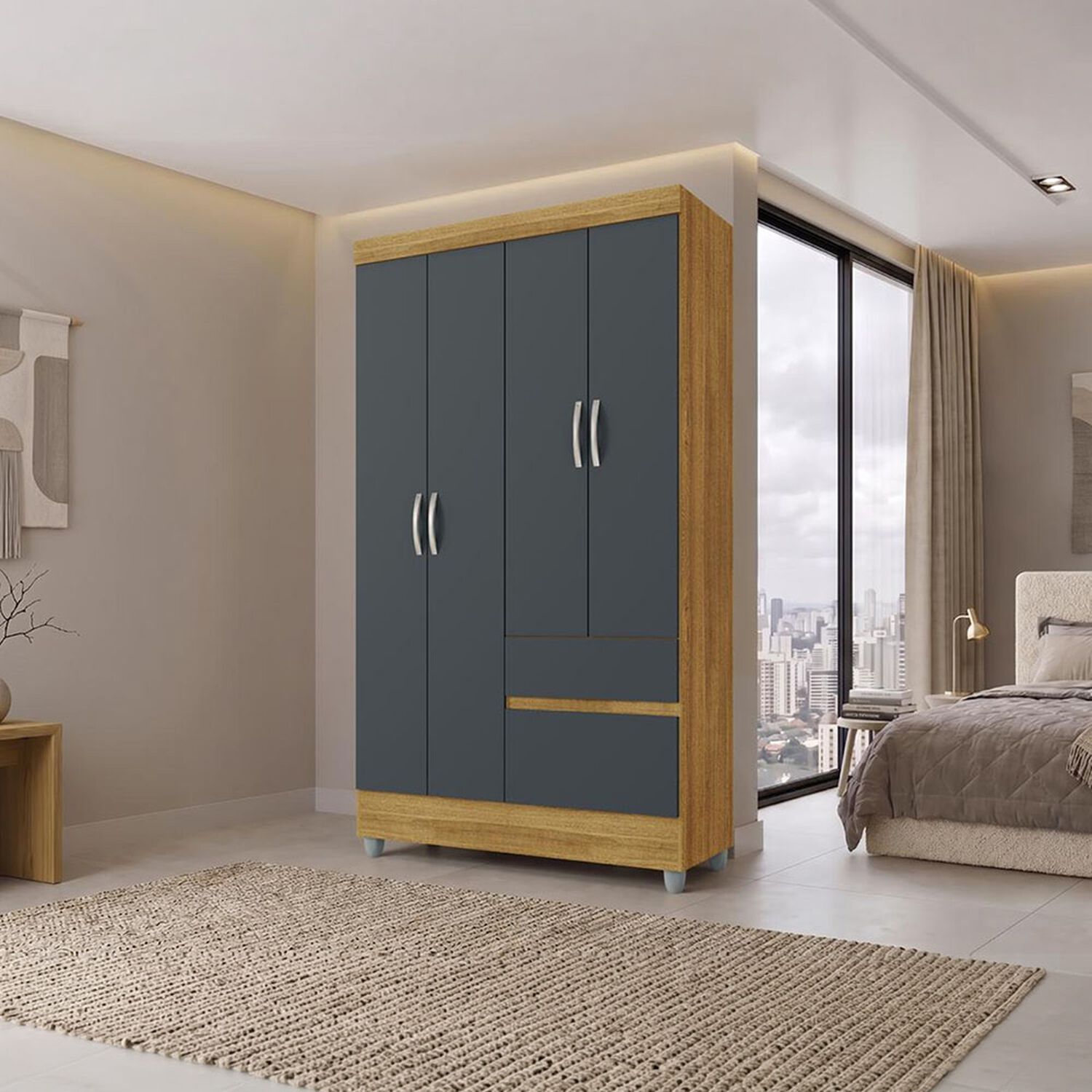 Cl&oacute;set Vekka Home Ideal / 4 Puertas / 2 Cajones image number 0.0