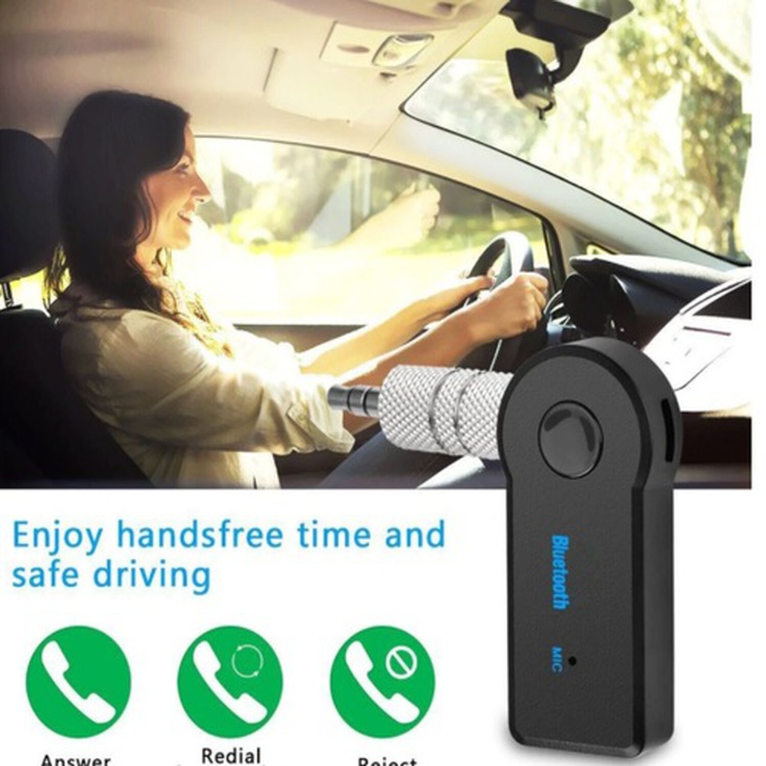 Adaptador Transmisor Receptor Bluetooth Auxiliar Radio Auto Jack 3.5 Plug image number 4.0