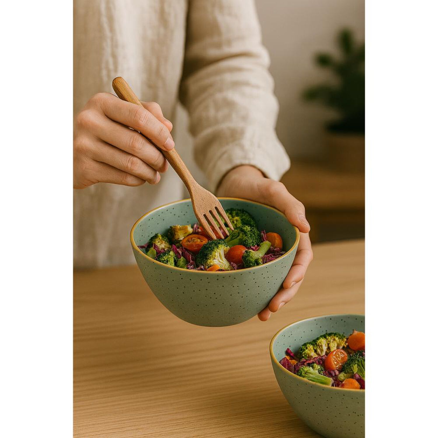 Bowl Bioamboo Menta 15x7 Cm Decogreen image number 4.0