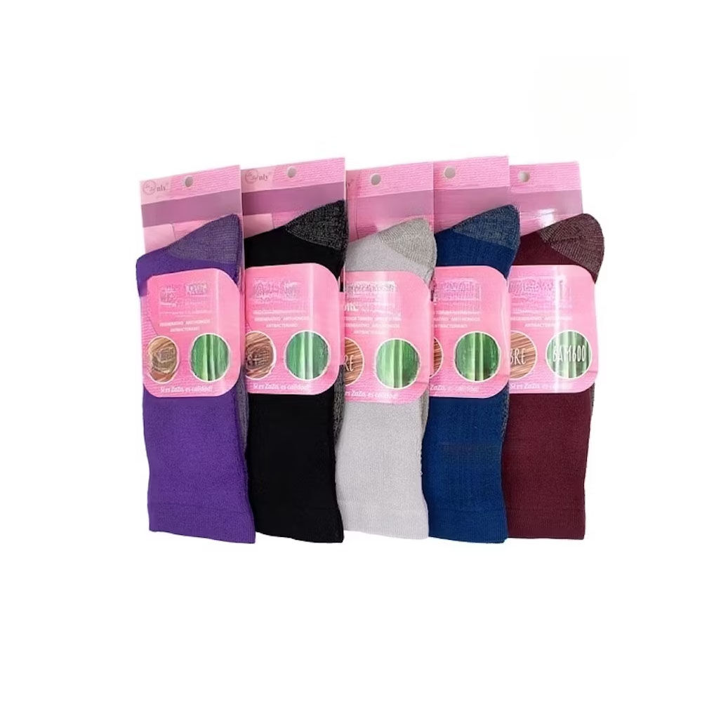 Pack 3 Calcetines Grueso Bambú Cobre Con Interior De Toalla Mujer image number 0.0
