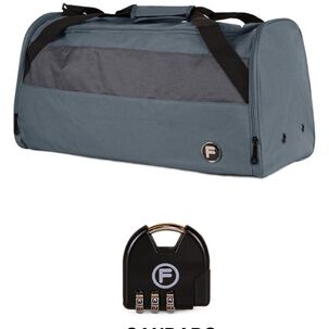 Bolso Eder M 75 Lts Gris + Candado F