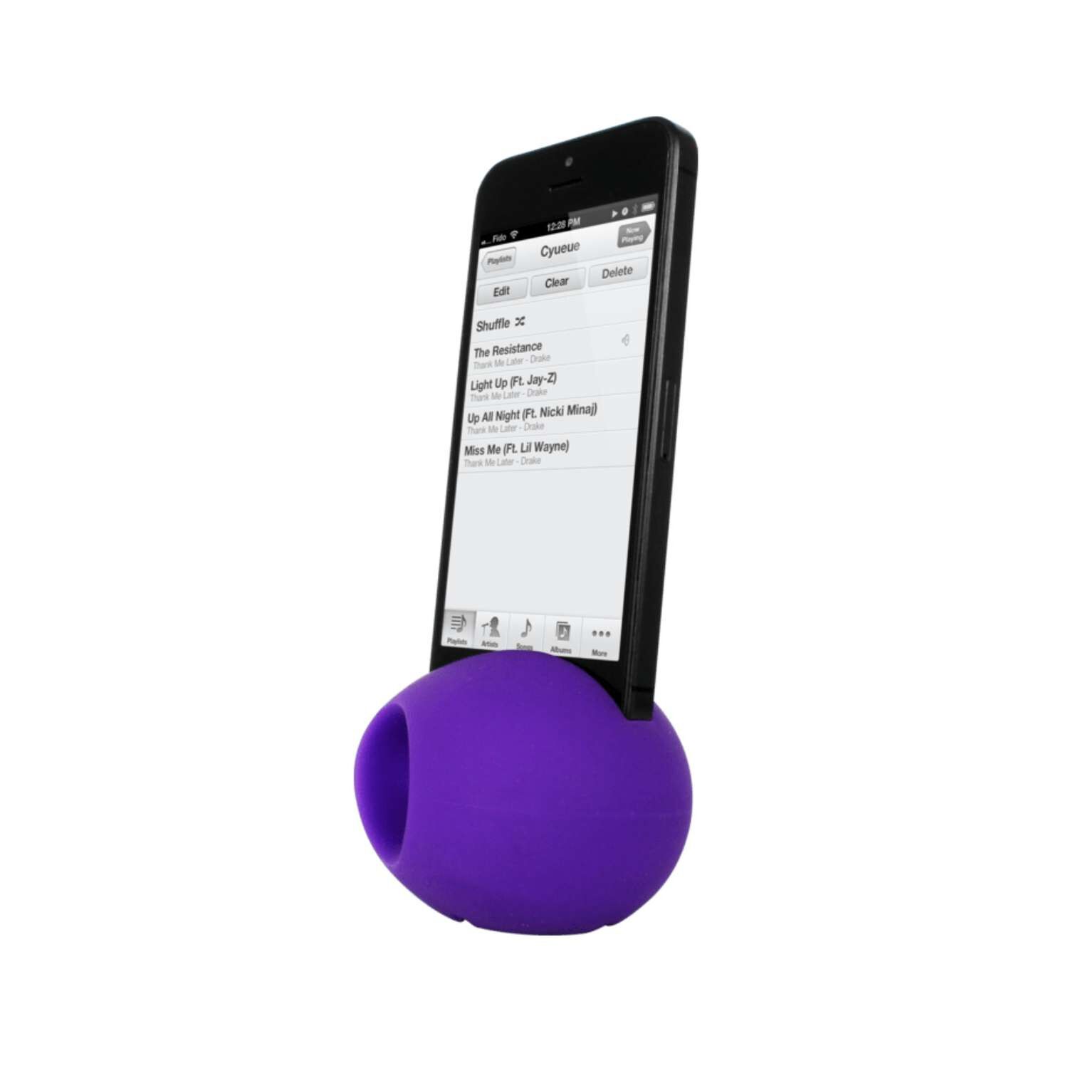 Altavoz Parlante Iphone Silicona Morado image number 2.0