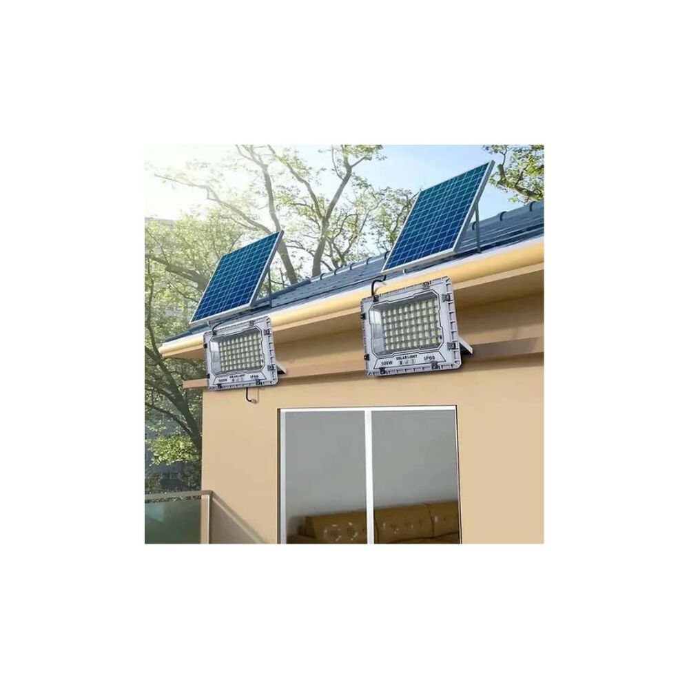 Lampara Solar Led Reflector Solar 300w Recargable Panel Led Luz image number 1.0