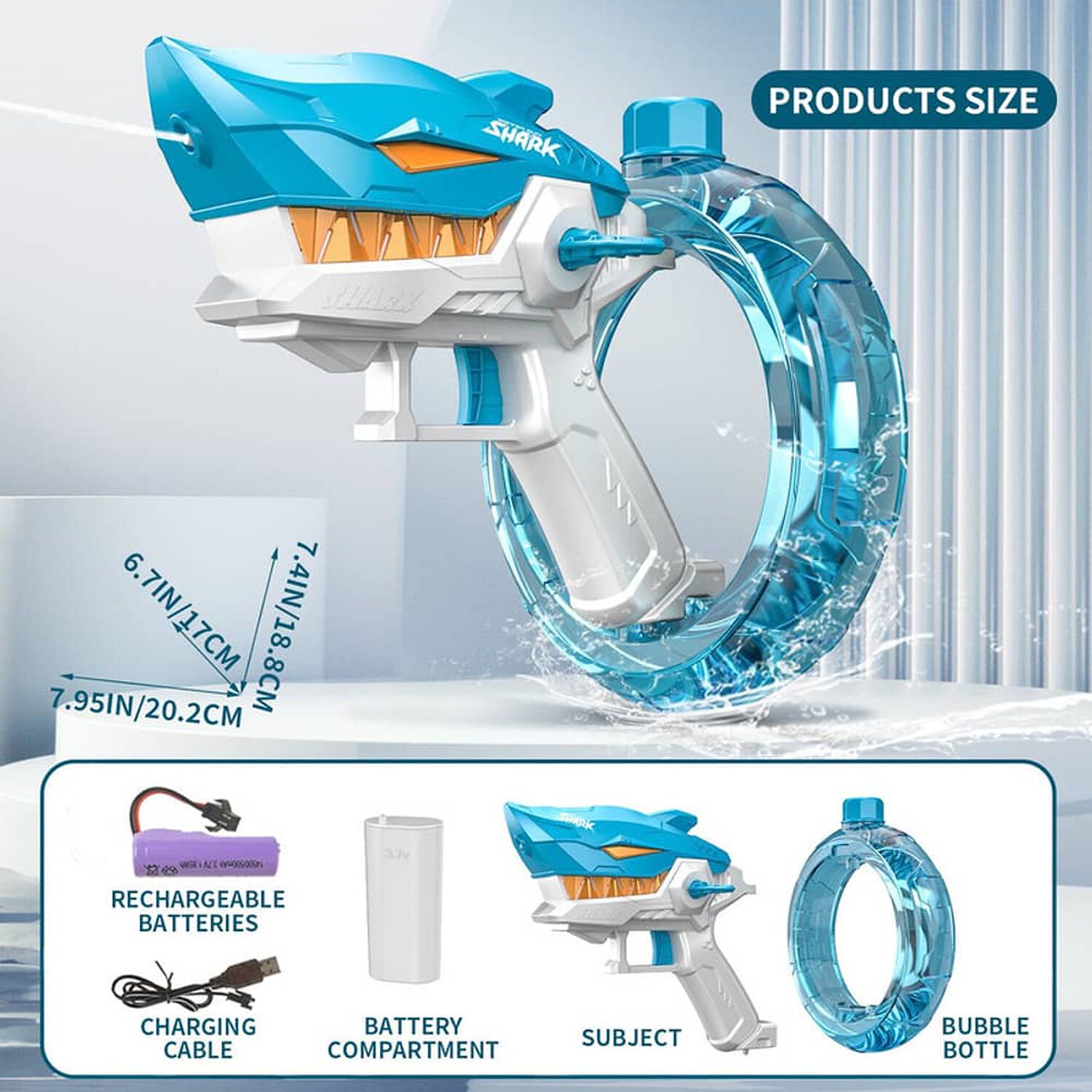 Pistola De Agua Tiburon Premium image number 3.0