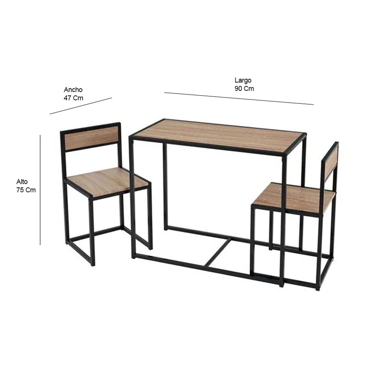 Juego De Comedor Idetex Chelsea 2s / 2 Sillas image number 1.0
