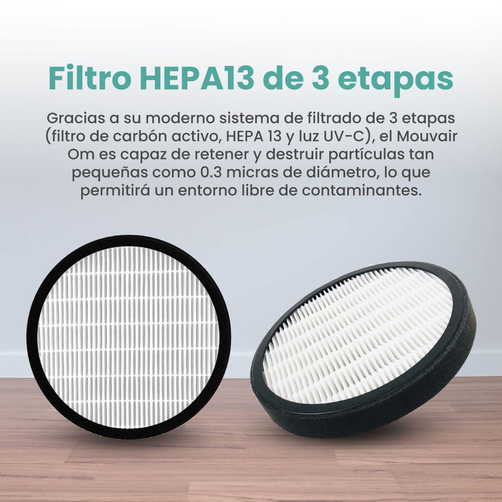 Purificador De Aire Mouvair Om + Filtro Hepa H13 image number 7.0