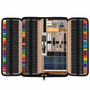 Set Dibujo Profesional 148 Piezas L&aacute;pices Boceto Arte - Ps