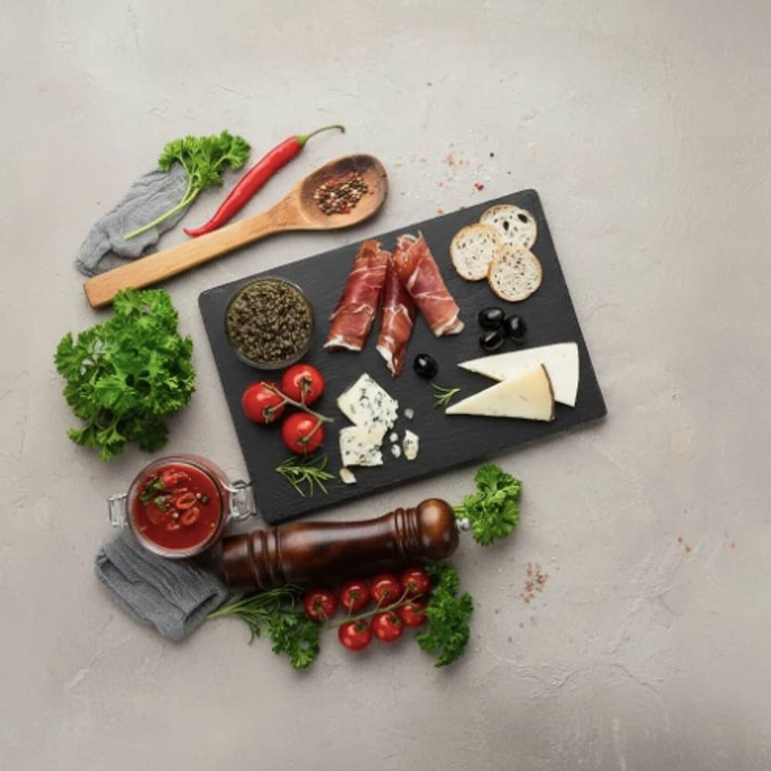 Plato Rectangular Plancha Piedra image number 2.0