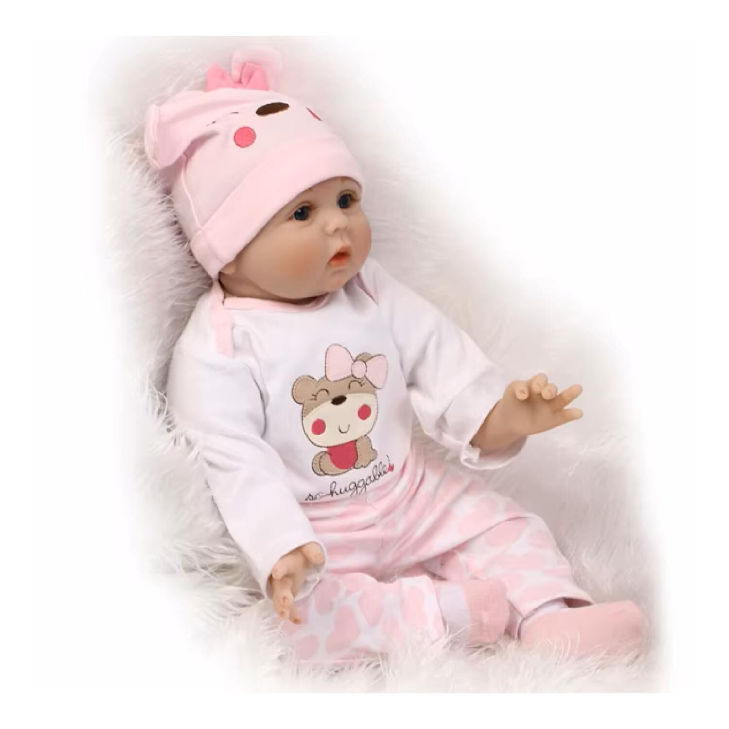 Juguete Mu&ntilde;eca Bebe Reborn Realista 55cm Con Accesorios Infantil image number 1.0