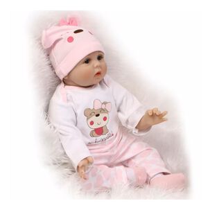 Juguete Mu&ntilde;eca Bebe Reborn Realista 55cm Con Accesorios Infantil