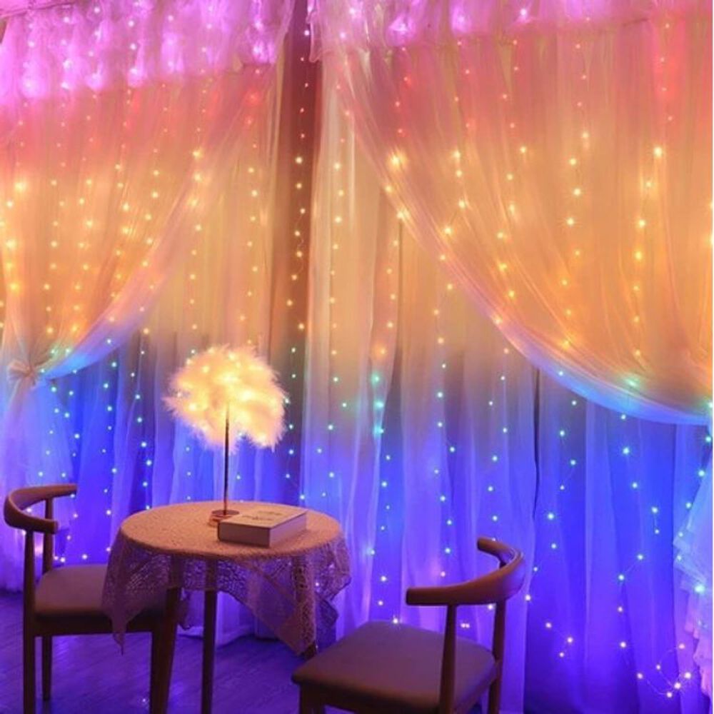 Cortinas Serie Luces 300 Led Decorativas Usb 8 Modelo 3x2.8m image number 6.0