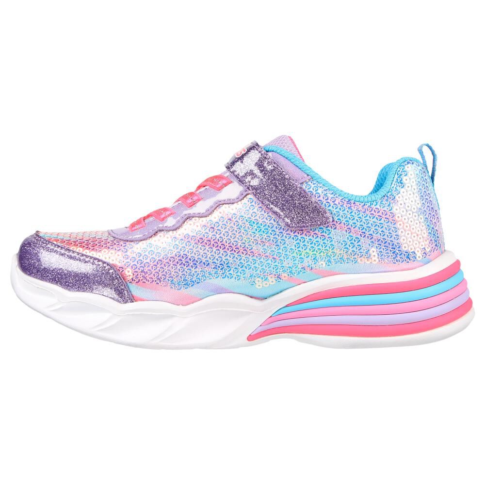 Zapatilla Infantil Niña Skechers Sweetheart Lights -lets Shine Purpura image number 2.0