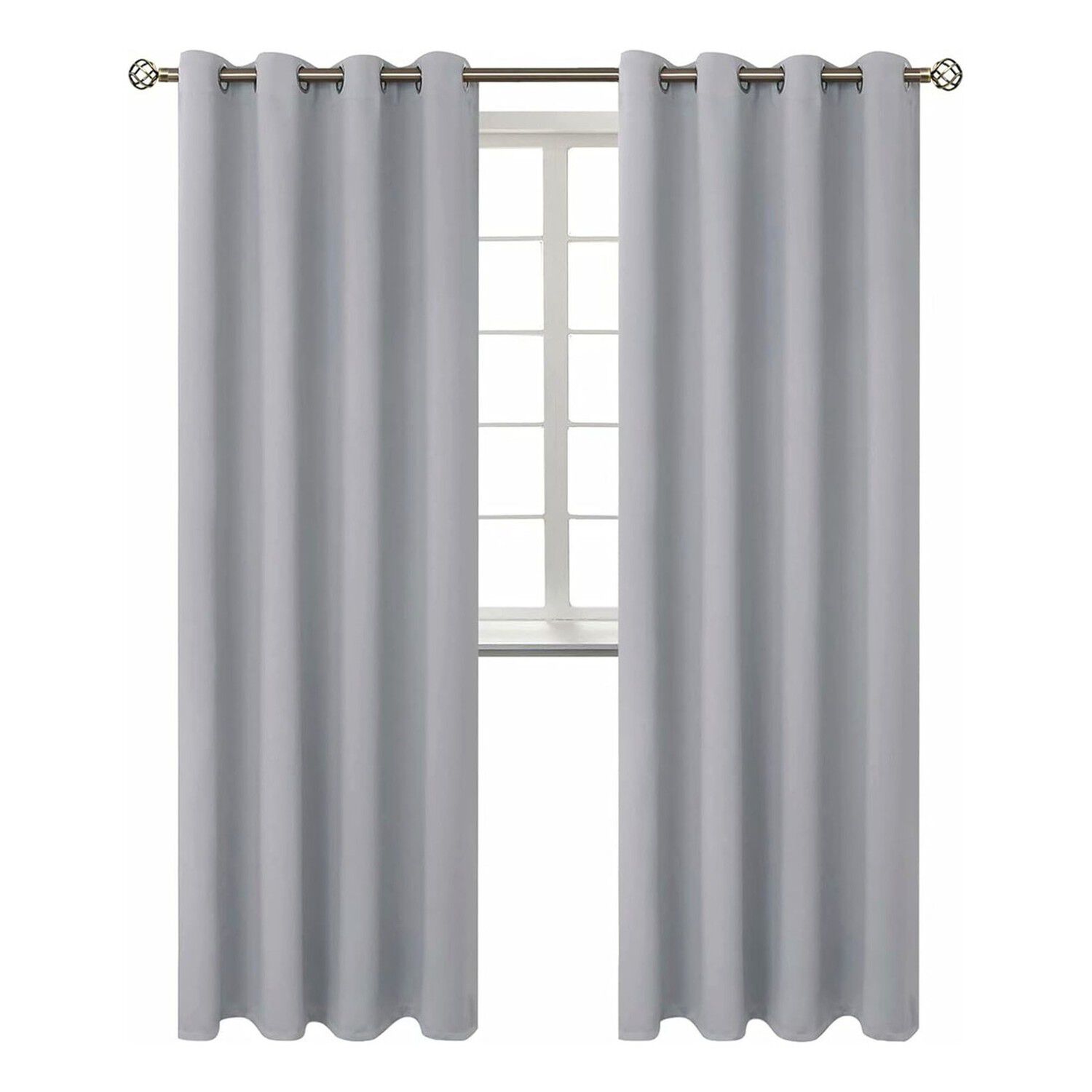 Cortina Blackout Gris 140x220 Cm Aislante Y Lavable image number 0.0
