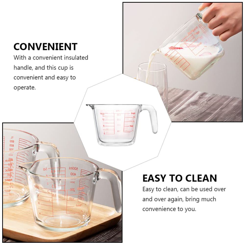 Jarra Medidora De L&iacute;quidos O Mezclas 500ml Vidrio Allegra image number 3.0