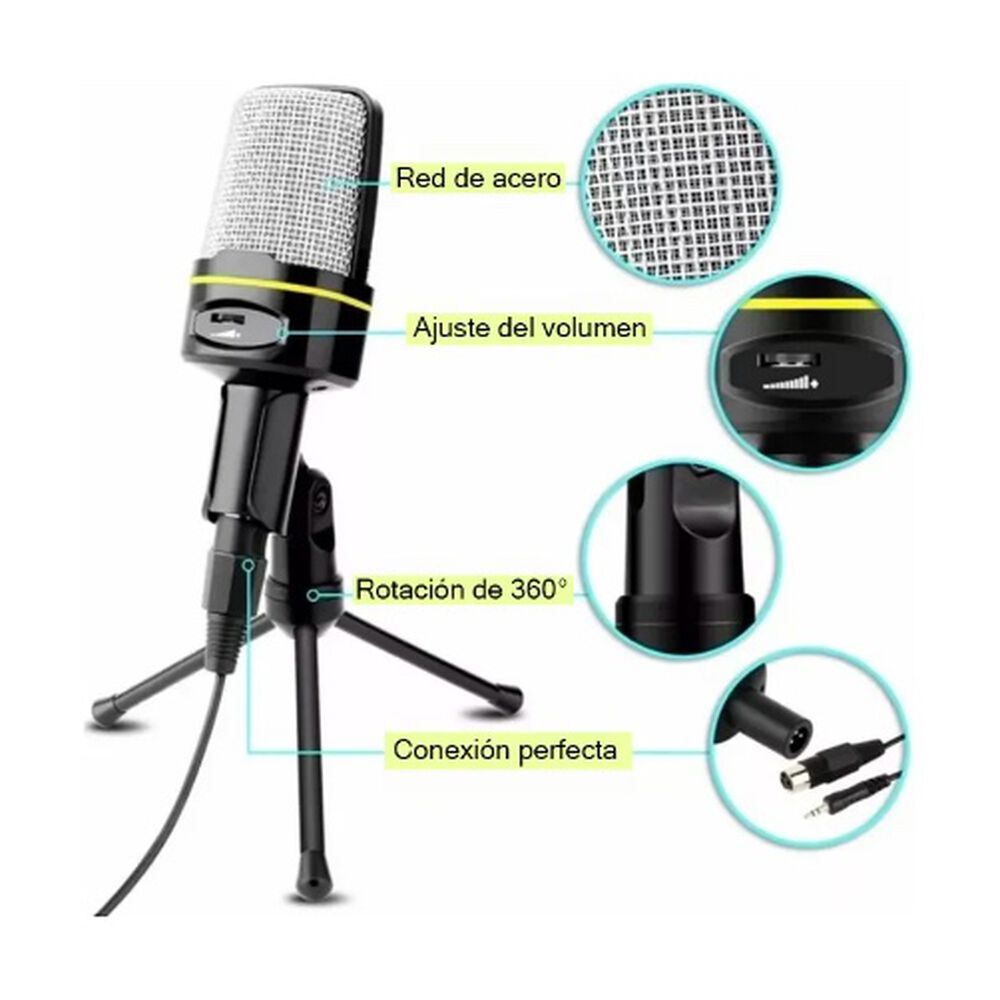 Micr&oacute;fono De Condensador Negro image number 3.0