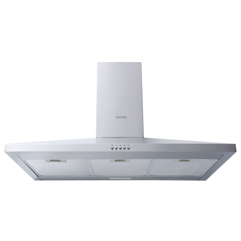 Campana Piramidal Groner Inox 90cm image number 0.0