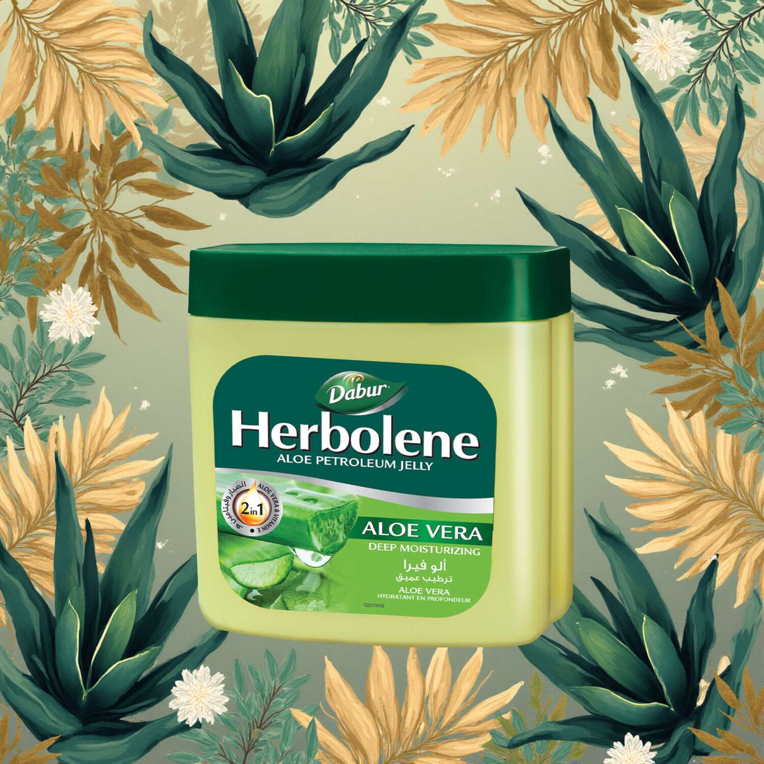 Herbolene Vaselina 2 En 1 Aloe Vera & Vitamina E 225 Ml image number 1.0