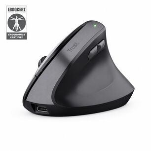 Mouse Vertical Inal&aacute;mbrico Trust Tm-270 Recargable Ergocert